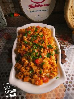 صورة لوصفة مكرونة الحلة الواحدة