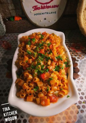 صورة لوصفة مكرونة الحلة الواحدة