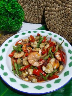 Foto resep Tumis udang buncis