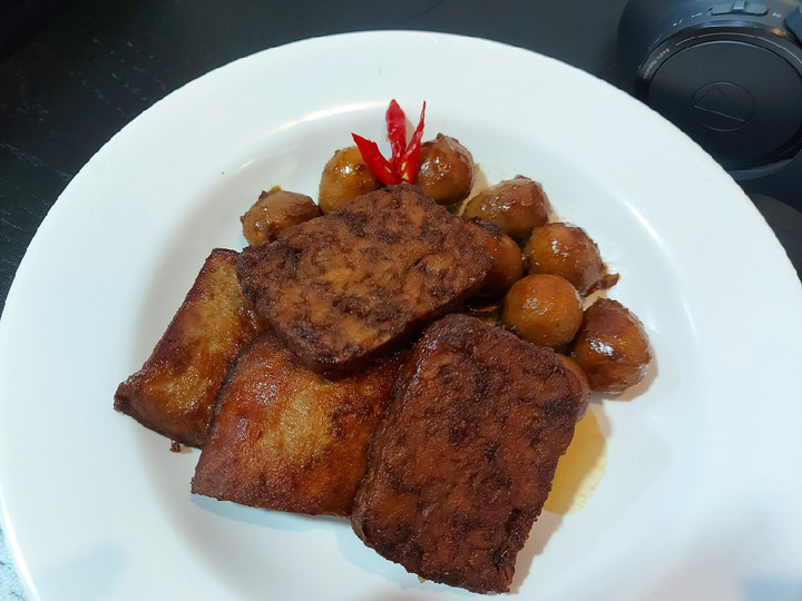 Resep: Bacem (tempe, tahu, telur puyuh)🧆 Anti Gagal