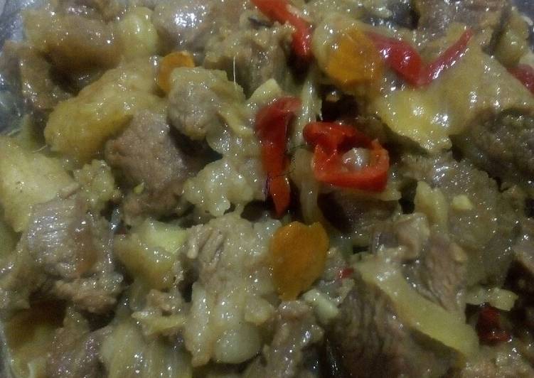 Resep Kerecek daging kambing yang Enak