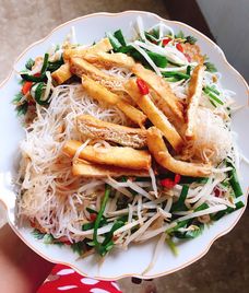 đậu hủ xào rau củ