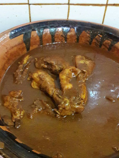Una foto de Mole con pollo