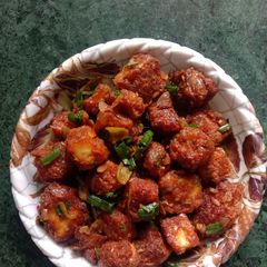 A picture of Paneer chilli.