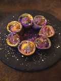 Cappelletti con impasto al cavolo viola ricotta e spinaci