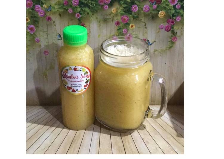 Langkah Mudah untuk Membuat Diet Juice Kiwi Pear Cucumber Lemon Orange, Menggugah Selera