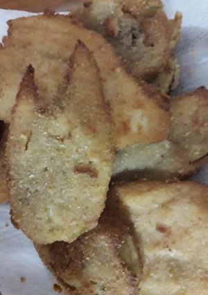 Una foto de Milanesas de Berenjena 🍆 🍆 🍆