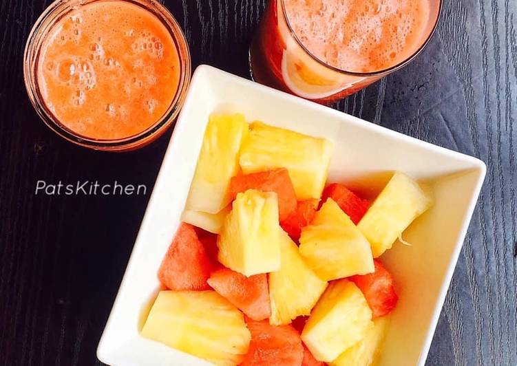 Recipe of Speedy Watermelon, Pineapple Smoothie