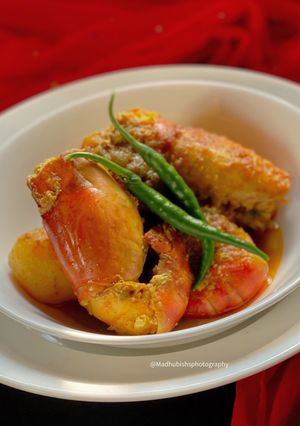 A picture of Chingri Curry.