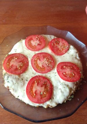 Una foto de Pizza de verduras
