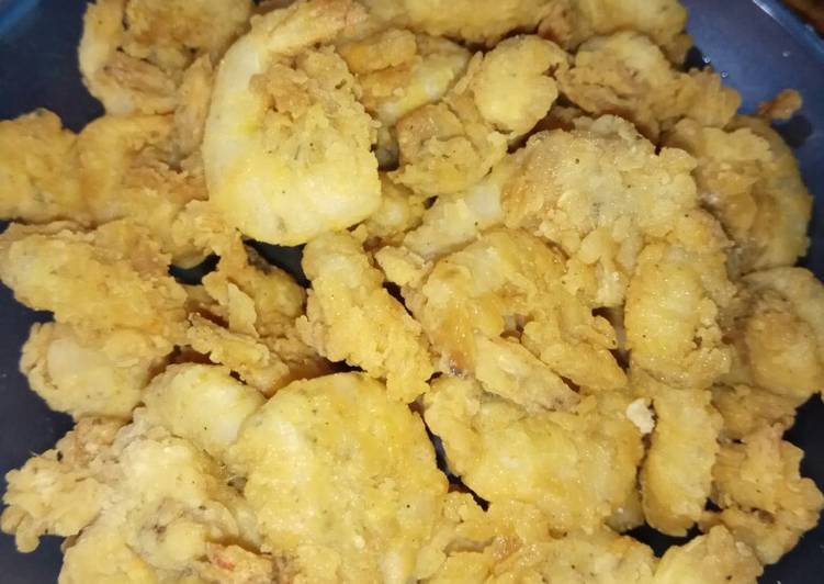 Resep Udang Goreng tepung crispy simpel, Lezat Sekali