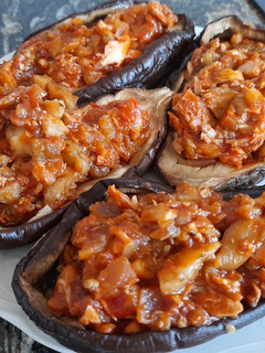 Una foto de Berenjenas rellenas de atún
