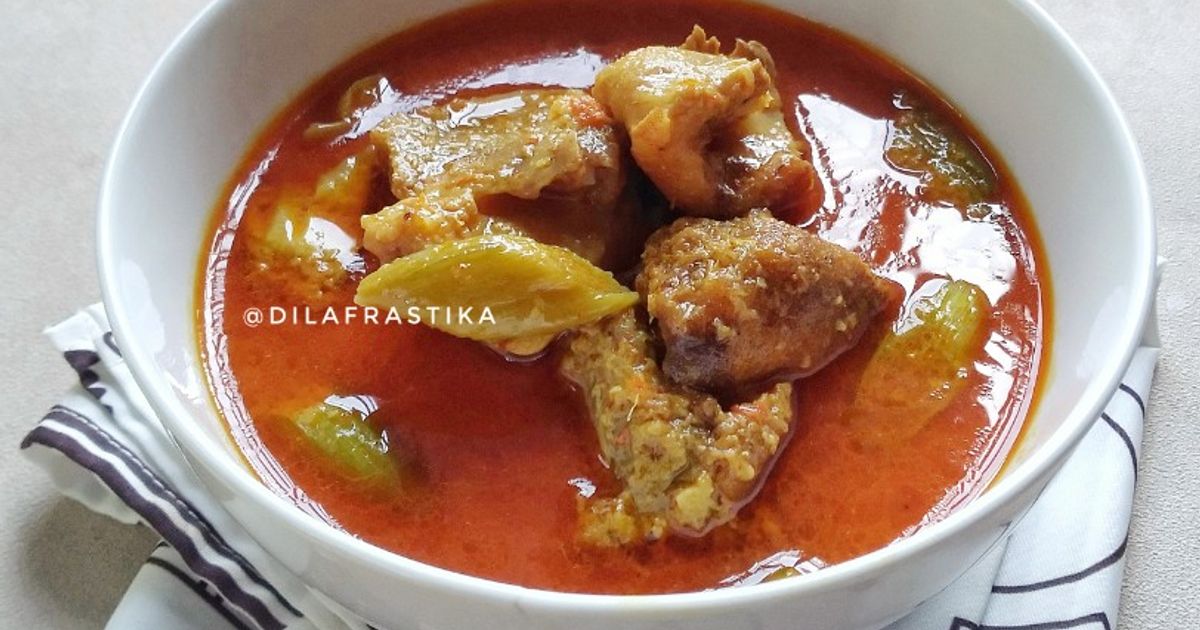 Gulai Sungua dan Kemumu (Masakan Minang) / Gulai Cingur Sapi