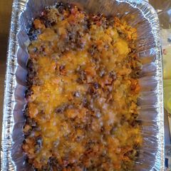 A picture of Autumn's Doritos Casserole.