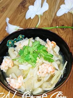 Hình của món Canh mít non nấu tôm.