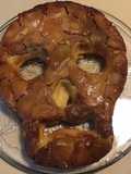 Gâteau effrayant « skull » aux pêches