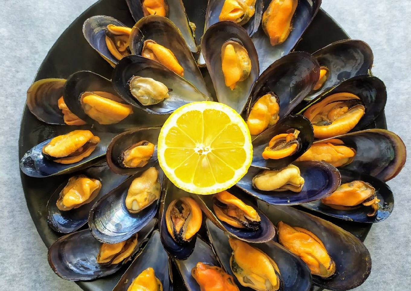 Mejillones al vapor