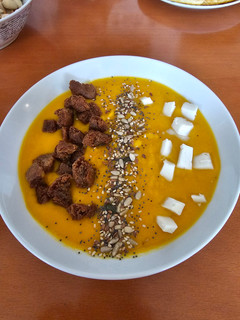 Una foto de Crema de Boniato con Calabaza Olla a Presión