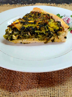 Una foto de Tarta de brócoli, espinaca y ricotta