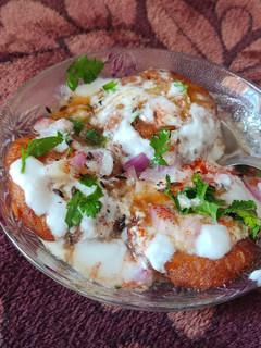 A picture of Aaloo tikki.