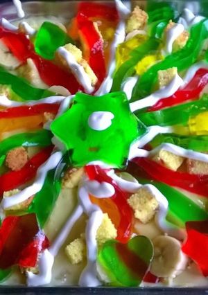 A picture of Fruit custard.