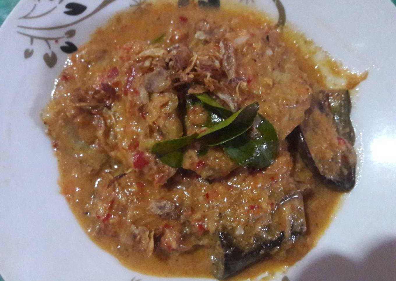 Rendang tempe terong������