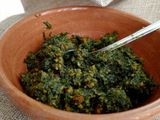 Pesto di barbe di finocchi e bucce d'arancia
