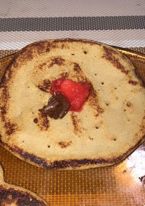 Una foto de Pancake de avena y plátano light- 4 ingredientes