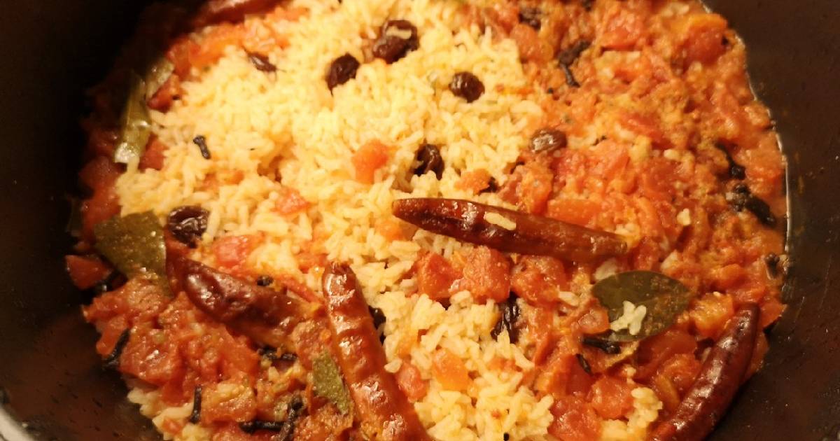 Raisin Chili Tomatoes Rice Recipe By Vinnss Chuah Cookpad