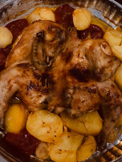 صورة لوصفة دجاج وخضار مشوي بالفرن 🍗🍅