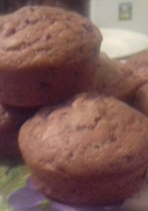 Áfonyás csokis muffin recept fotója