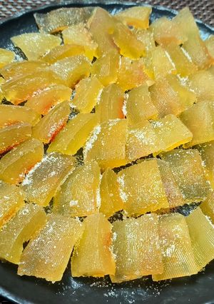Фото Цукаты из арбузных корок.