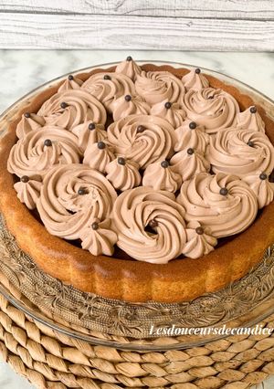 Une photo de Tarte renversée au chocolat