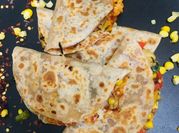 A picture of sweet corn roti