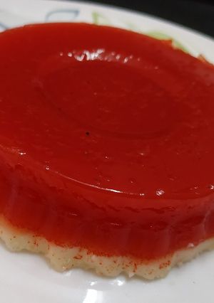 A picture of Watermelon pudding.