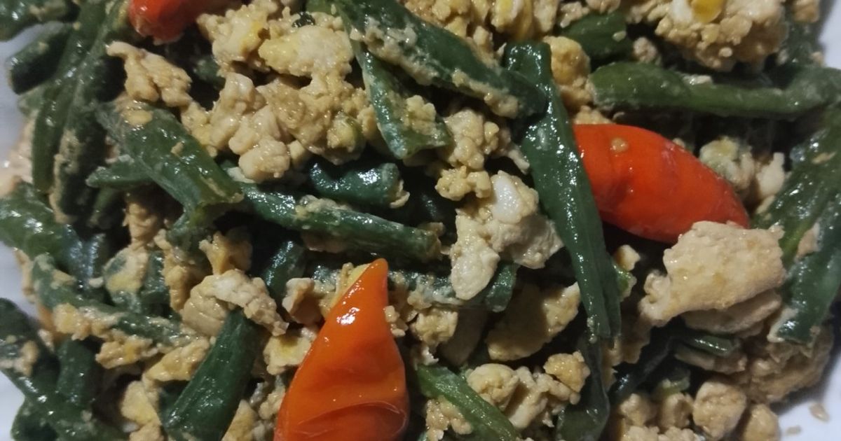 Tumis Telur Kacang Panjang