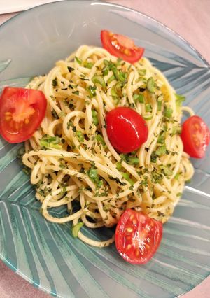 Fokhagymás olívaolajos spagetti 😍🍝 avagy spaghetti aglio e olio🍝😍 #februar2025 recept fotója
