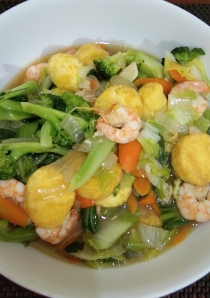 Foto resep Sapo tahu udang