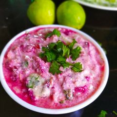 A picture of Curd and veg raita.