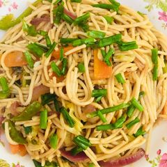 Veg.Hakka noodles A picture of Veg.Hakka noodles.