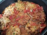 Tortas de pollo en salsa de jitomate