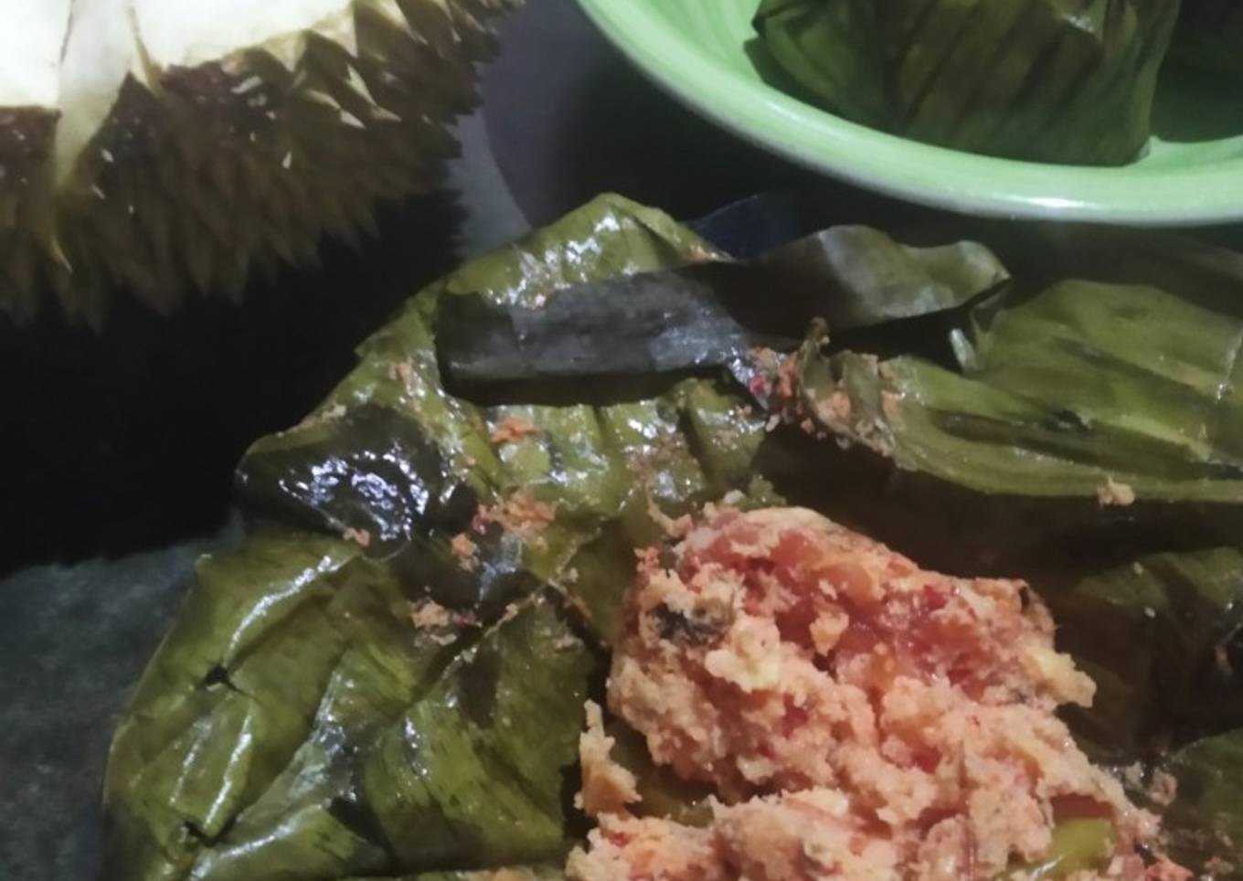 Botok udang & tempe