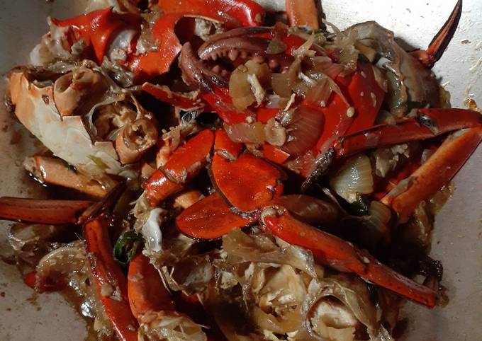 Resep Kepiting lada hitam, Enak