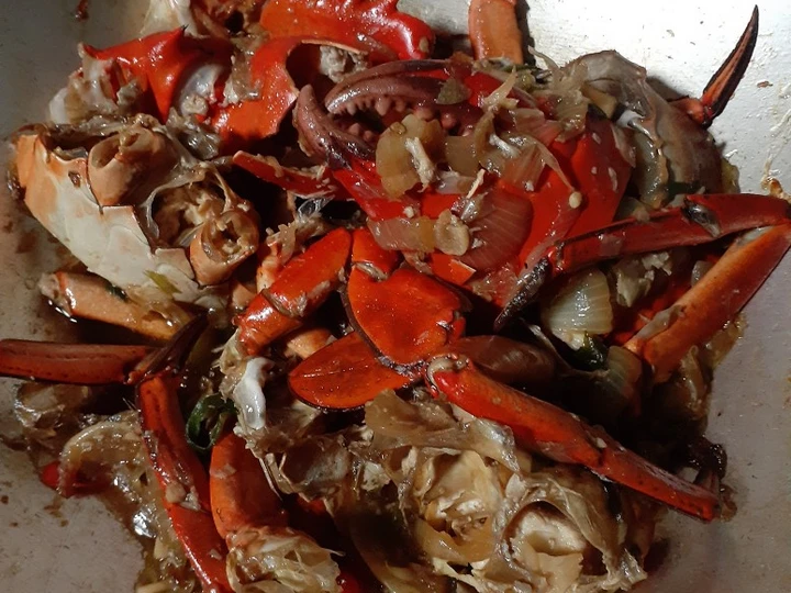 Langkah Mudah untuk Membikin Resep Kepiting lada hitam yang Enak Banget Anti Ribet, Mantap