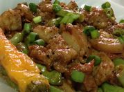 A picture of filipino pork with shrimp paste