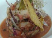 Una foto de pulpo a la veracruzana