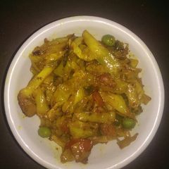 Cabbage sabzi A picture of Cabbage sabzi.