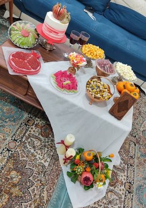 عکسی از دستور سفره یلدایی ساده 1400ما