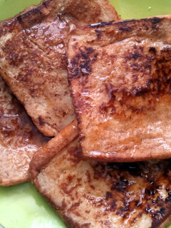 A picture of french cinnamon toast.