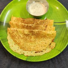 A picture of Split yellow moong dal dhirde / dose.